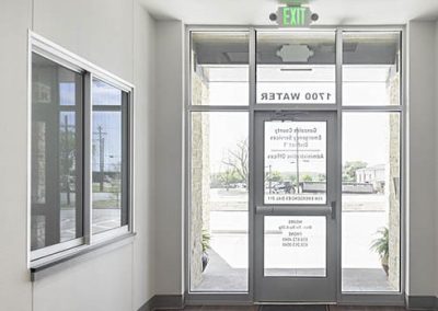 Gonzales EMS Rescue Station commercial glass project
