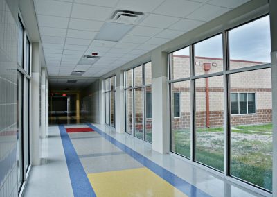 Refugio ISD Media Commons commercial glass project
